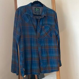 Hippy Tree Nomad Division snap button flannel
